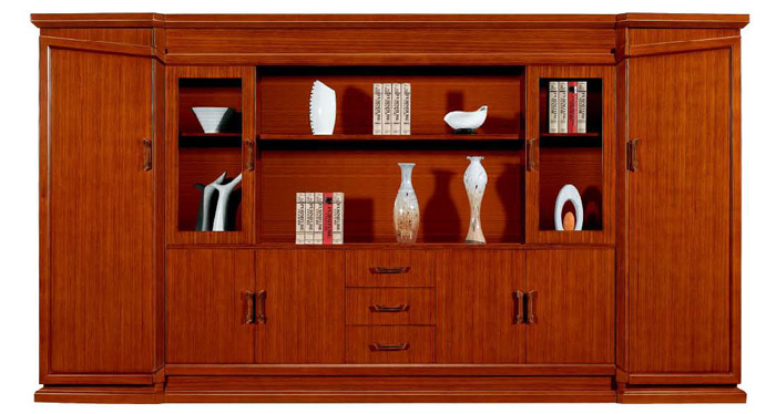 HY-C8007(泰柚木)七門書柜
