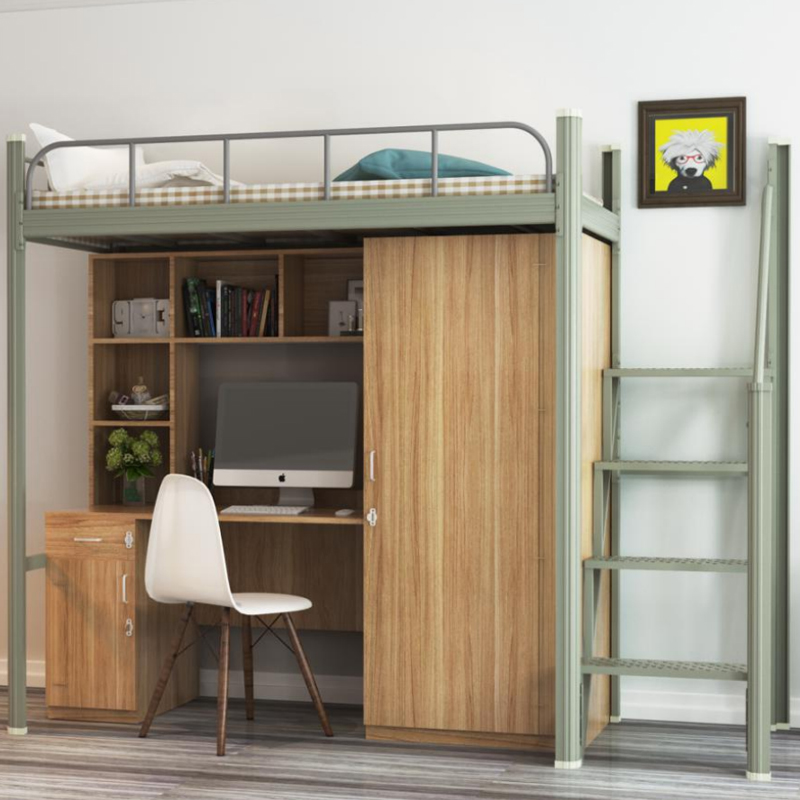 帶側(cè)梯學(xué)生公寓床01